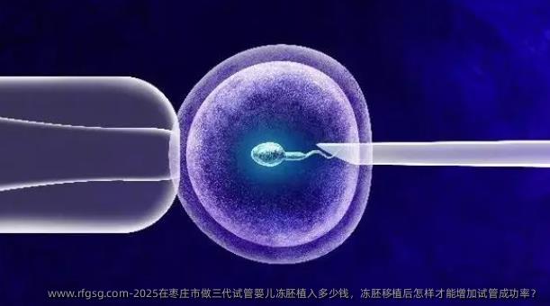 2025在枣庄市做三代试管婴儿冻胚植入多少钱，冻胚移植后怎样才能增加试管成功率？